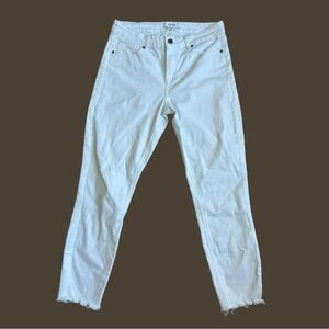 Pistola white distressed, skinny jean size 29